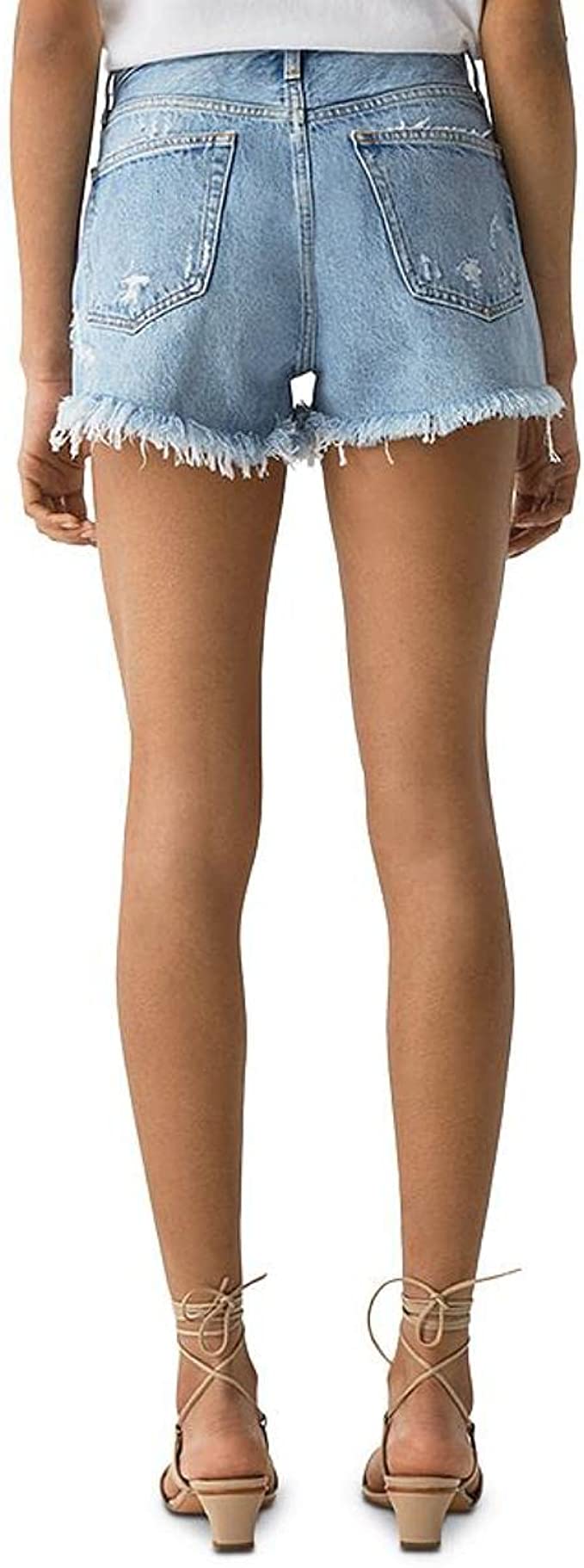AGOLDE Women's Dee Ultra High Rise Shorts Color Lowkey Size 32