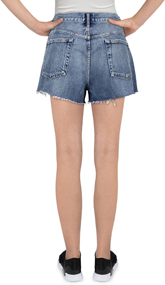 AGOLDE Women's Dee Ultra High Rise Shorts Color Lowkey Size 32