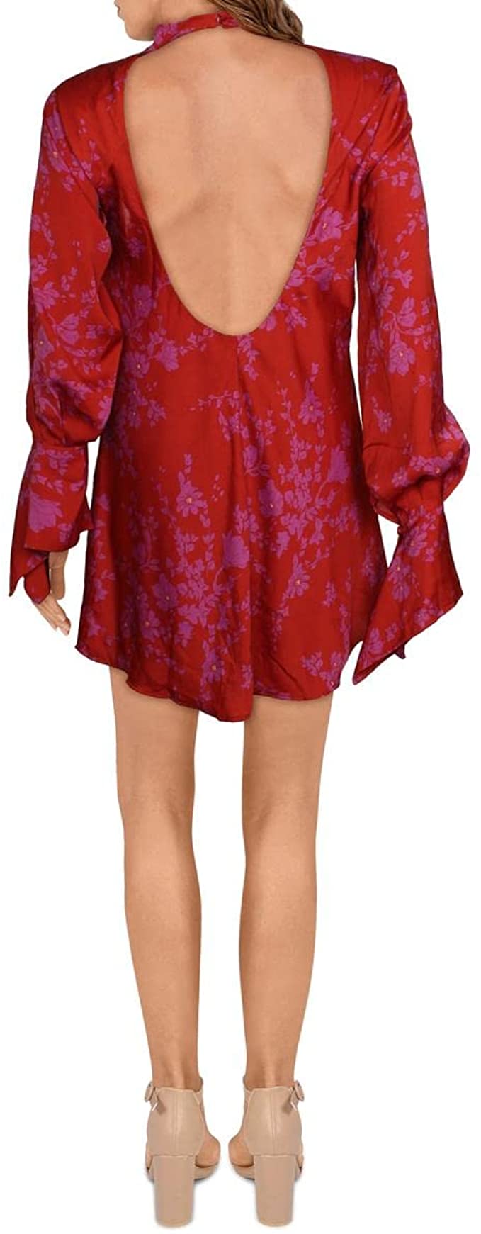 Free People Women’s Satin Short Mini Dress Color Romantic Combo Size XS