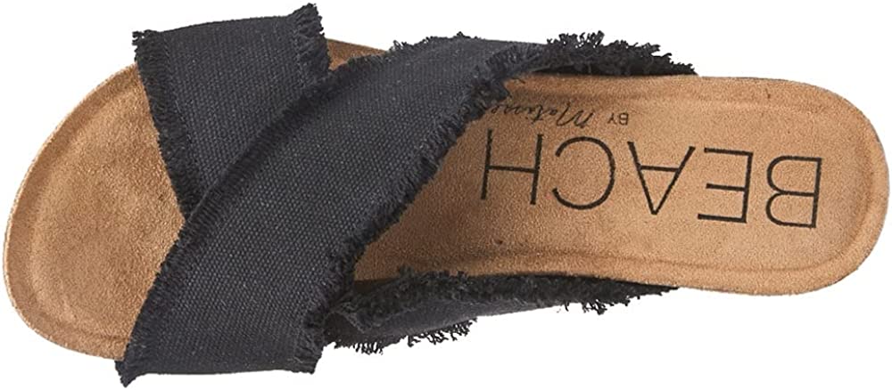 Matisse Beach by Matisse Women's Sea Salt Pumps Sandals Color Black Fabric Size 5M