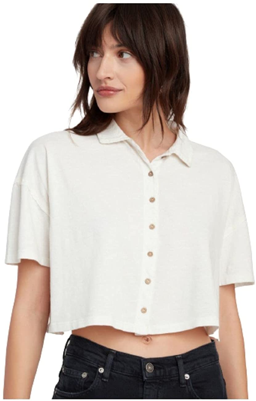 Free People Women’s Weekend Rush Top Color White Size L
