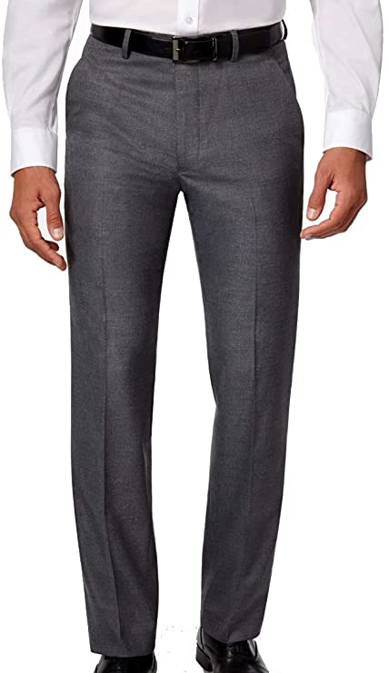 alfani slim fit dress pants Alfani Men's Slim-Fit Stretch Solid Suit Pants, Created for Macy's - Blue