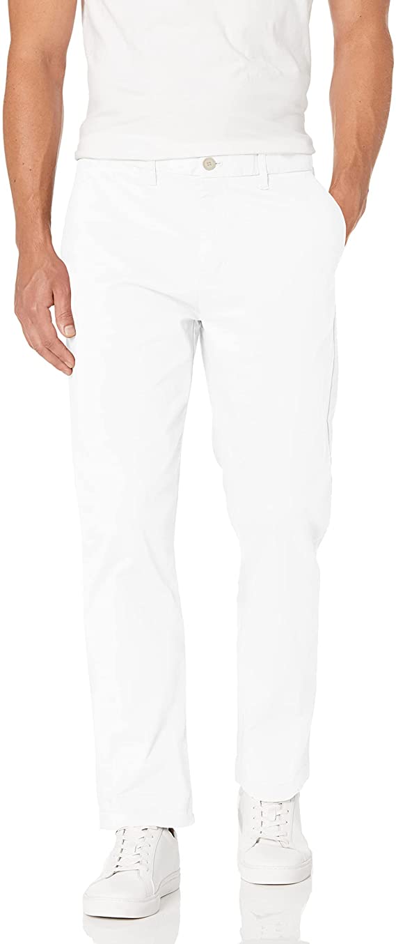Tommy Hilfiger Men's Comfort Stretch Cotton Chino Pants Color Bright White W30xL32