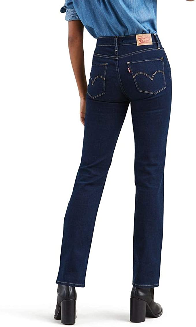 Levi's Women's 724 High Rise Straight Jeans Color Cast Shadows (Waterless) Size 31