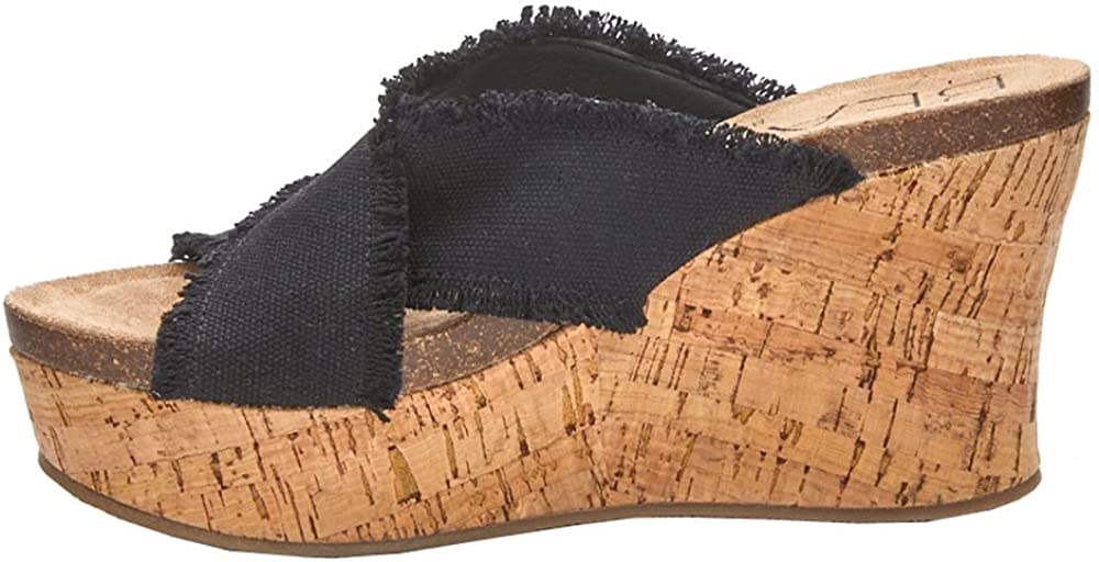 Matisse Beach by Matisse Women's Sea Salt Pumps Sandals Color Black Fabric Size 5M
