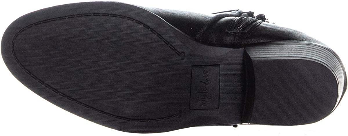 Style Co Wileyy Ankle Booties Color Black Smooth Size 9W