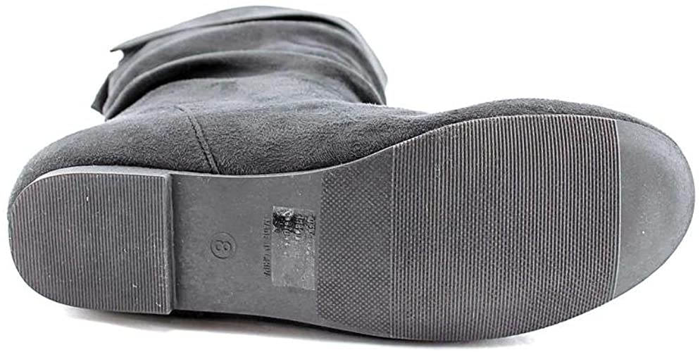 Brinley Co Women's Marden-01 Slouch Boot Color Black Size 7M