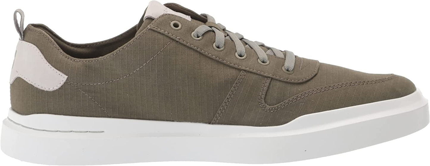 Cole Haan Mens GrandPro Rally Court Canvas Court Sneakers Color Dusty Olive White Size 9.5M