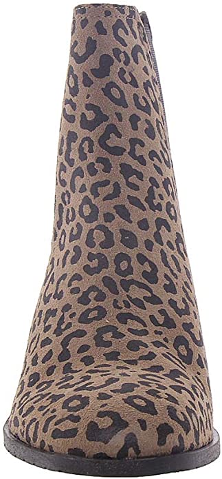 Kenneth Cole REACTION Womens Salt Leather Closed Toe Chelsea Boots Color Natural Leopard Size 7M