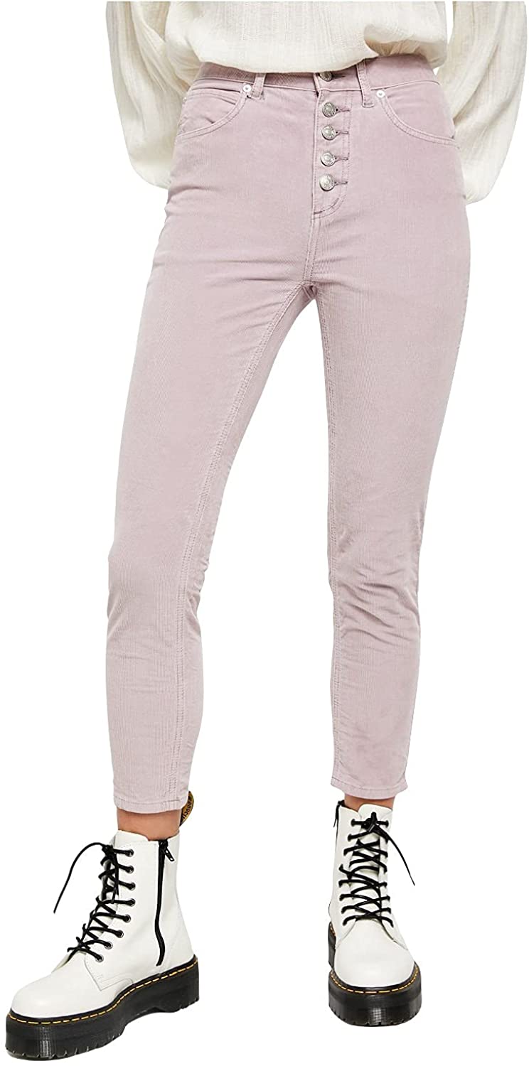 Free People Women's Sun Chaser Corduroy Skinny Ankle Jeans Style OB1067711