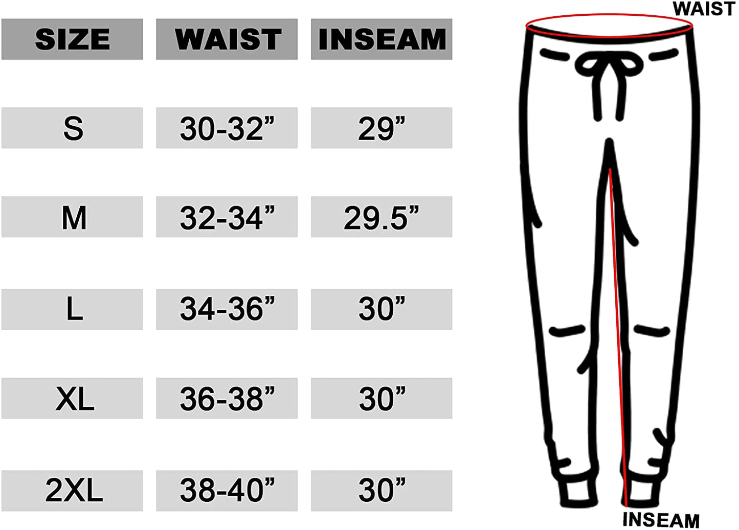 Galaxy by Harvic Men's Basic Stretch Twill Joggers Color Black Size L