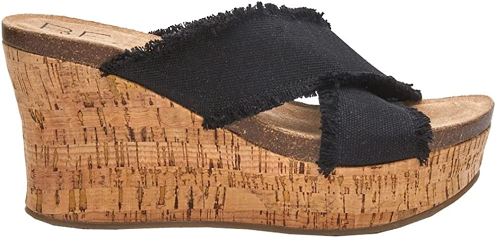 Matisse Beach by Matisse Women's Sea Salt Pumps Sandals Color Black Fabric Size 5M