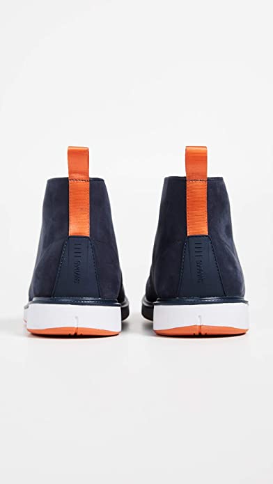 SWIMS Men's Motion Chukka Boots Color Navy/Orange Size 9M