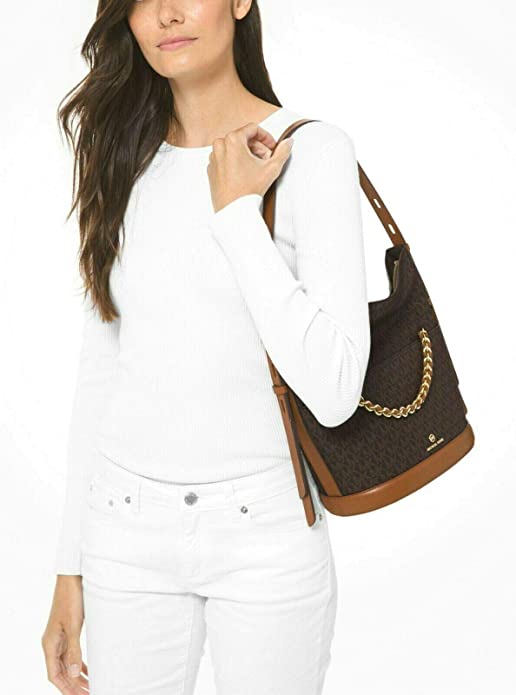 MICHAEL Michael Kors Women's Reese Signature Canvas Large Shoulder Bag Style 30F0GEEL3B