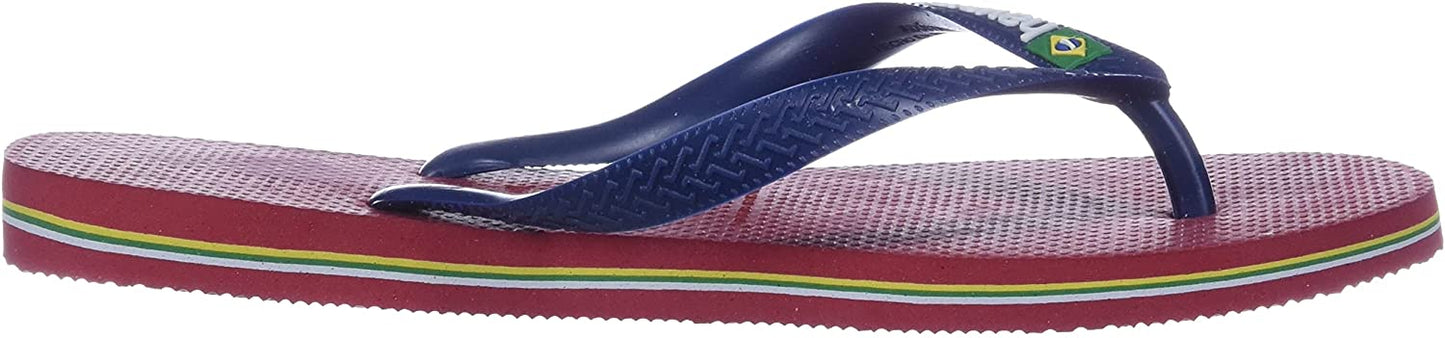 Havaianas Men's Top Logo Filete Flip Flop Sandal Color: Red Size 10-11