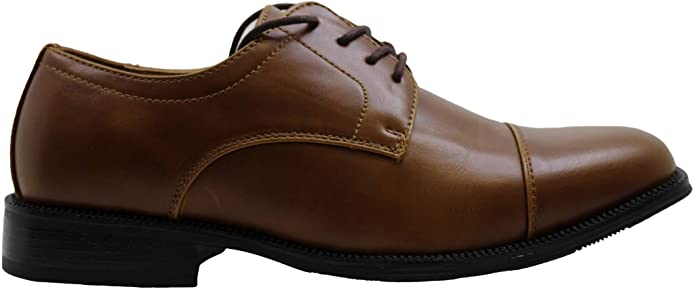 Alfani Men’s Adam Lace Up Dress Oxford Shoes Color Tan Size 8.5M