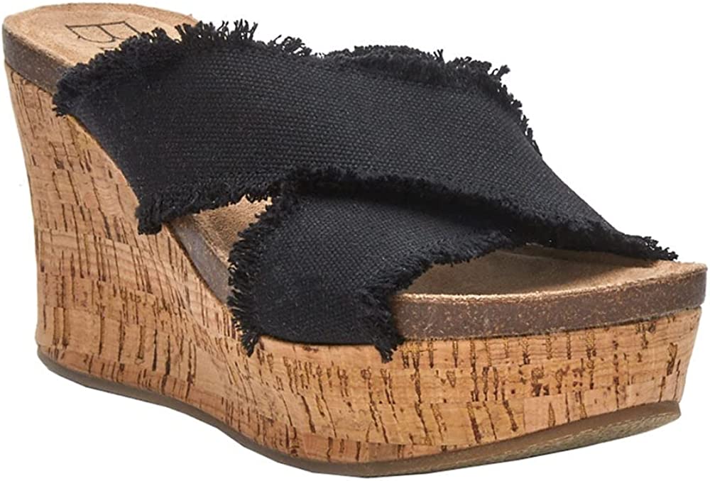 Matisse Beach by Matisse Women's Sea Salt Pumps Sandals Color Black Fabric Size 5M