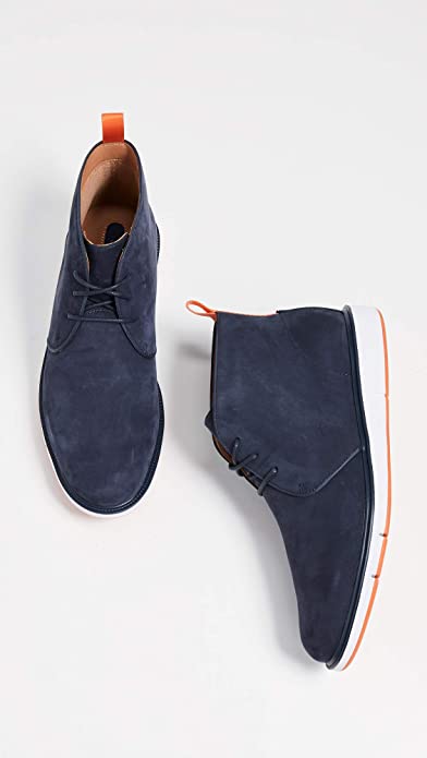SWIMS Men's Motion Chukka Boots Color Navy/Orange Size 9M
