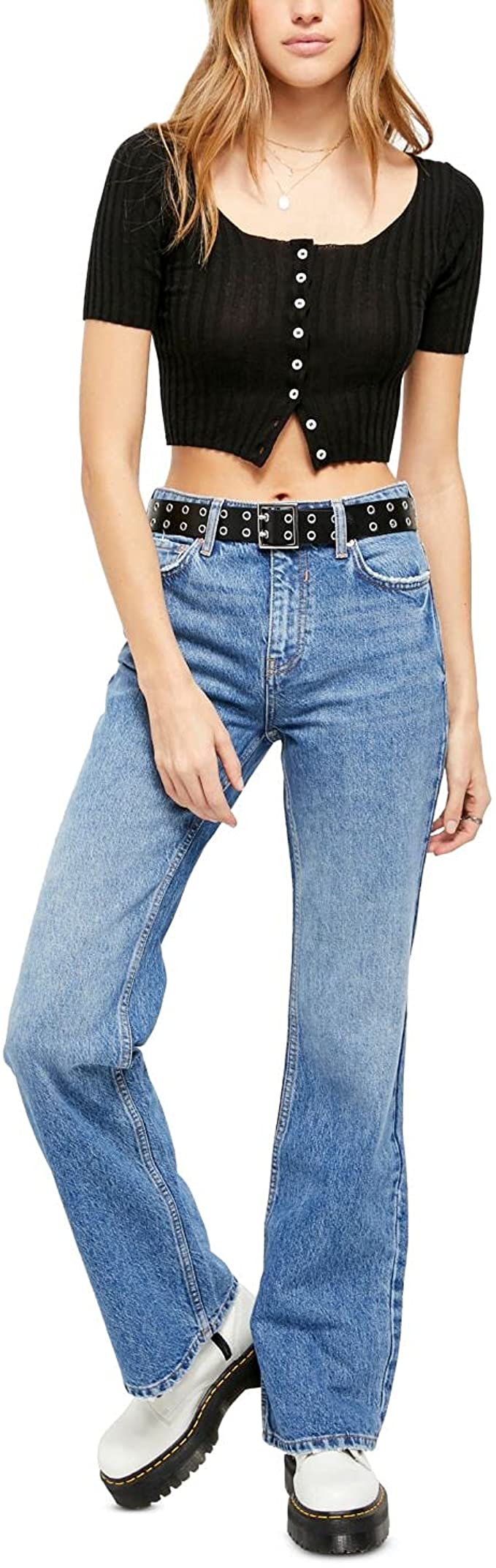 Free People Women's Laurel Canyon Flared Jeans OB1153189