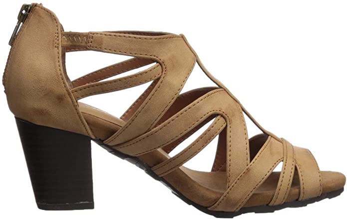 Easy Street Women's Amaze Dress Sandals Color Cognac Size 11M