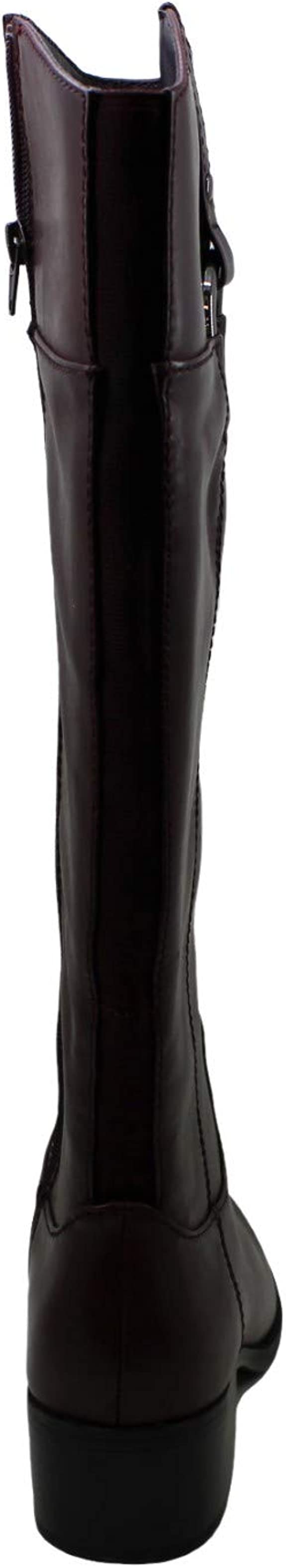 Alfani Women's Bexleyy Wide-Calf Riding Boots Color Cognac Leather Size 7M