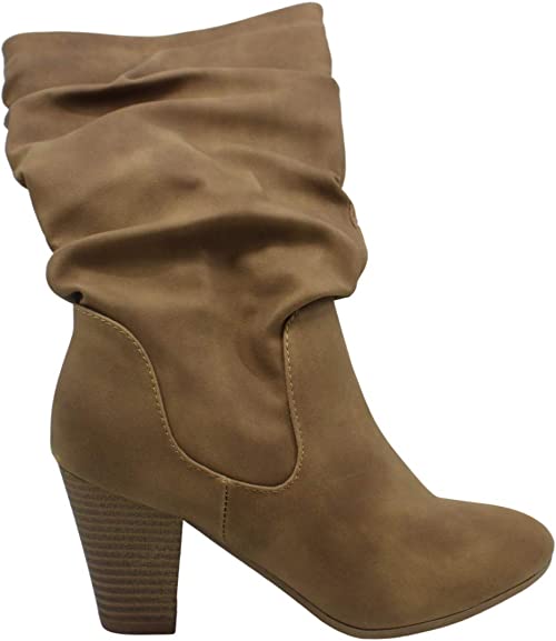 XOXO Womens Strasburg Western Tall Riding Boots Color Tan Size 9M
