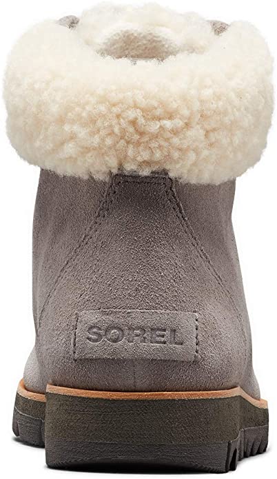 Sorel Women's Harlow Lace Cozy Ankle Boot Color Light Gray Size 5M