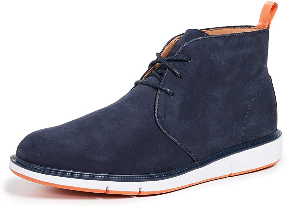 SWIMS Men's Motion Chukka Boots Color Navy/Orange Size 9M