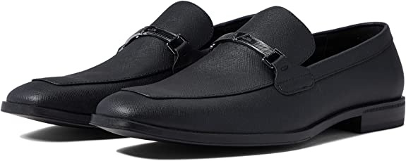 GUESS Men's Hinn Oxford Loafer Color Black Saffiano Size 11M