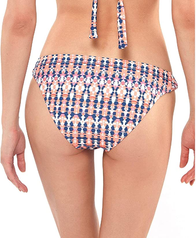 Jessica Simpson Womens Printed Belted Swim Bottom Separates Color Fuchsia Multi Size M