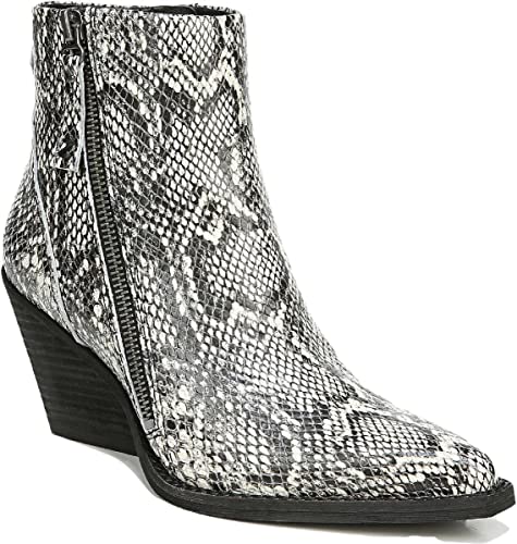ZODIAC Women's Ramona Snake Print Leather Booties  Color Snake Size 6.5M