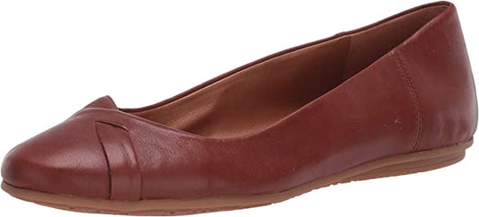 ZODIAC Women's Sadie Ballet Flat  Color Cognac Size 11M