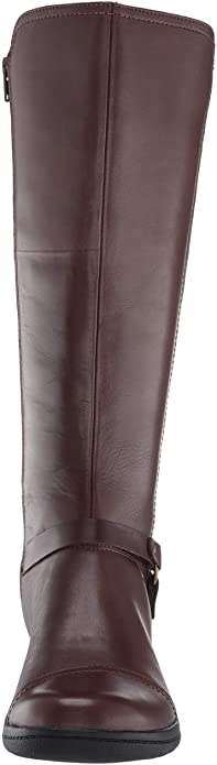 Clarks Women's Cheyn Lindie Knee High Boots Color Dark Brown Leather Size 6M