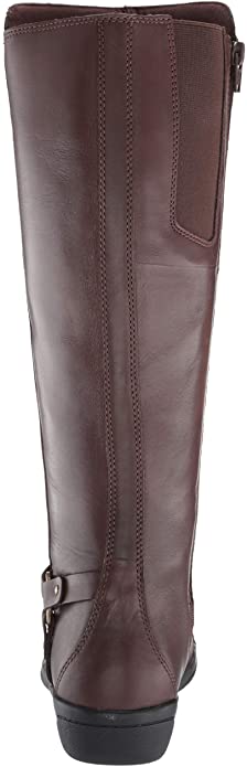 Clarks Women's Cheyn Lindie Knee High Boots Color Dark Brown Leather Size 6M