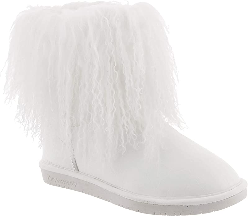 BEARPAW Women's Boo Boot Color White Size 9M