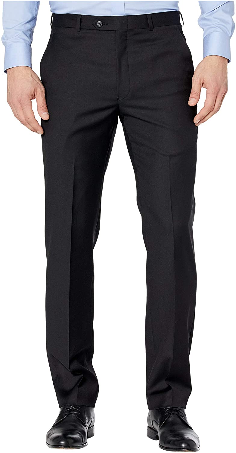 LAUREN RALPH LAUREN Men’s Edgewood Black Plain Pants Color Black 33W x 30L