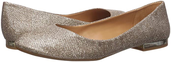Jessica Simpson Women's Ginly Round-Toe Ballet Flats Color Gold Size 6M