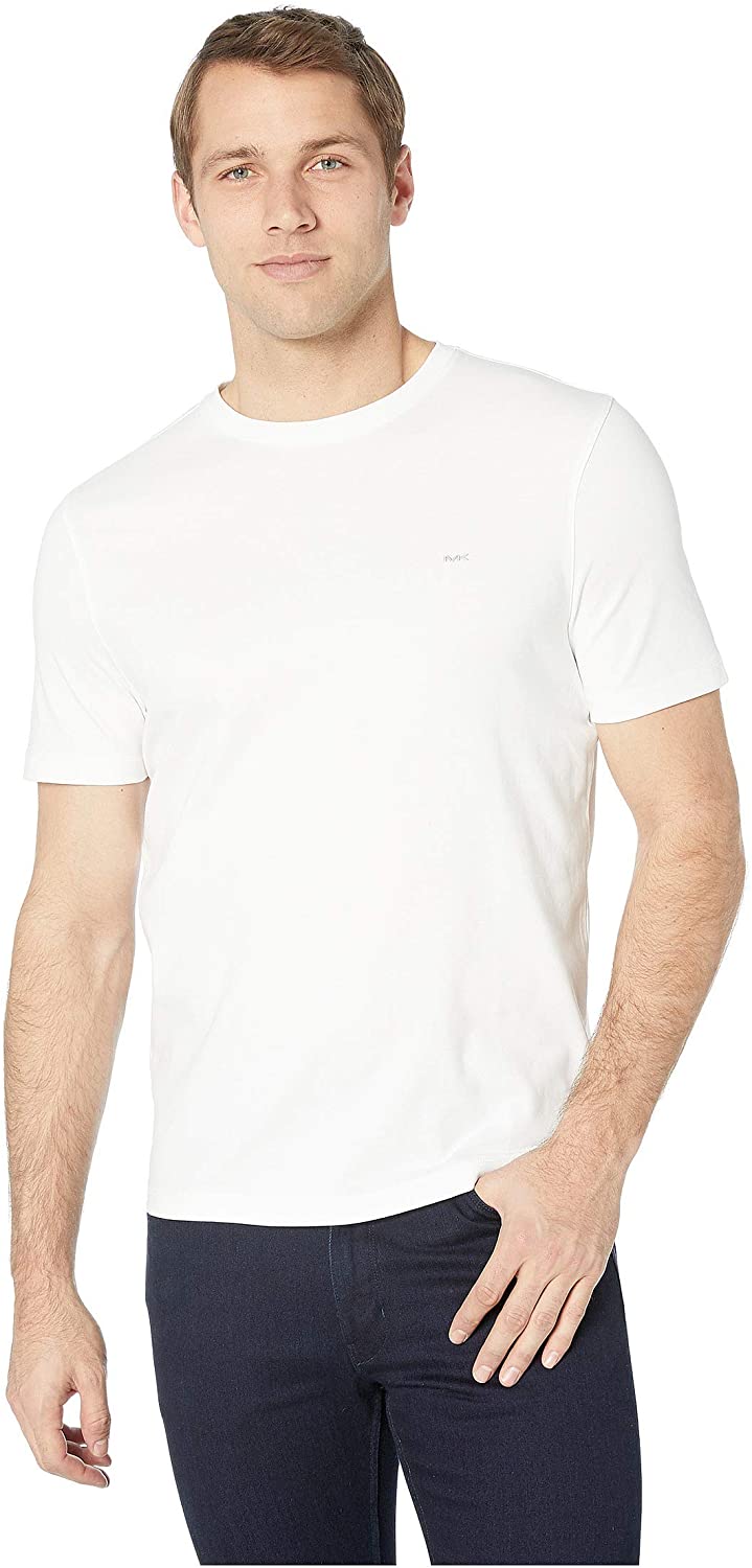 Michael Kors Men's Basic Crew Neck T-Shirt Color White Size 2XL