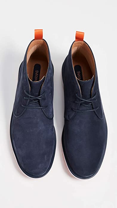 SWIMS Men's Motion Chukka Boots Color Navy/Orange Size 9M