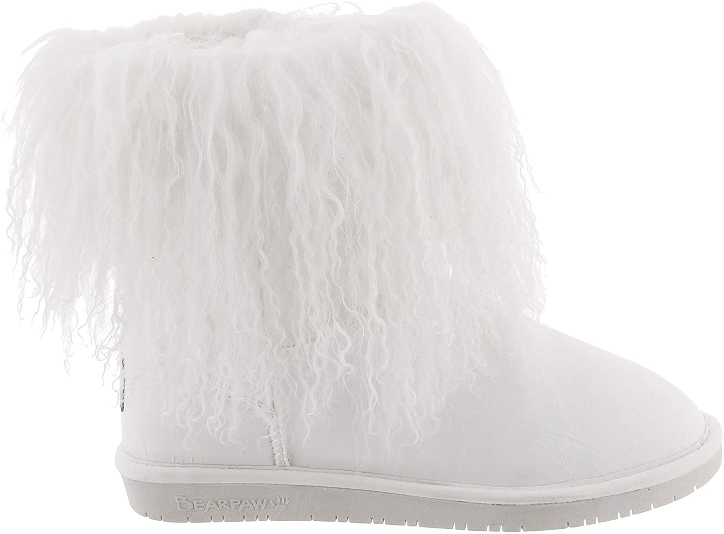 BEARPAW Women's Boo Boot Color White Size 9M