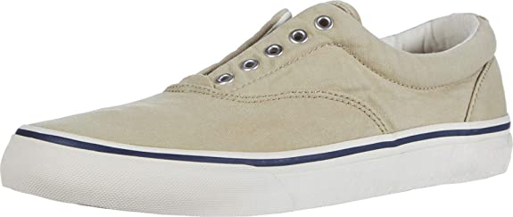 Polo Ralph Lauren Thorton V Washed Canvas Color Beige Size 13D