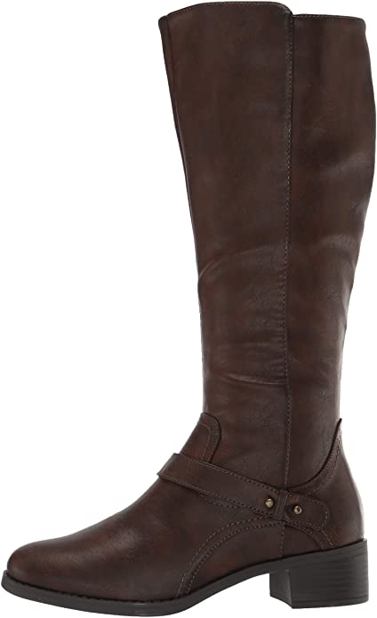 Easy Street Women's Jewel Mid Calf Boot Color Brown Size 7.5M
