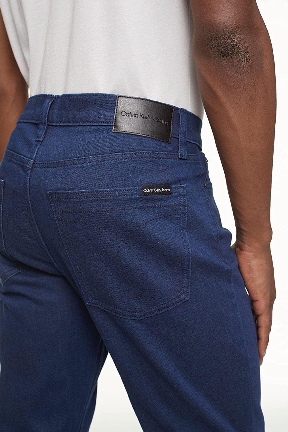 Calvin Klein Men's Straight Fit Jeans Color Steel Blue W36xL32