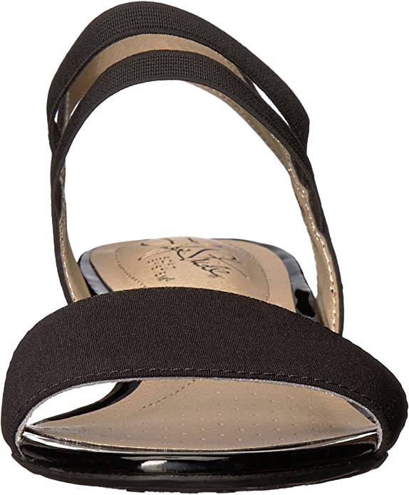 LifeStride Women's Yolo Wedge Sandal Color Black Size 6.5W