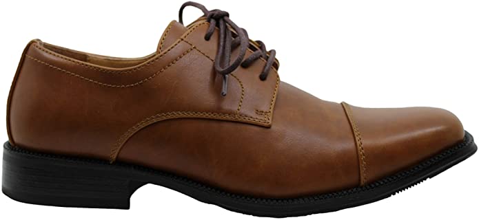 Alfani Men’s Adam Lace Up Dress Oxford Shoes Color Tan Size 8.5M