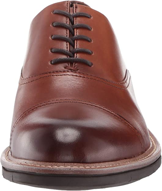 Kenneth Cole Reaction Men's Klay Flex Cap-Toe Oxford Color Cognac Size 9.5M