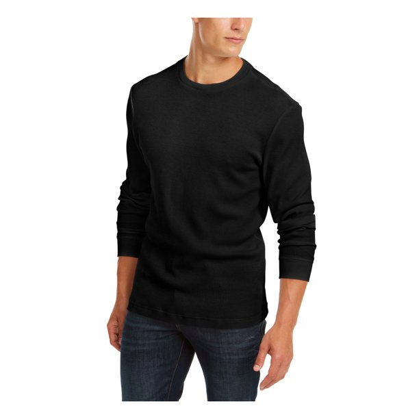 CLUB ROOM Men's Long Sleeve T-Shirt Color Black Size 2XL