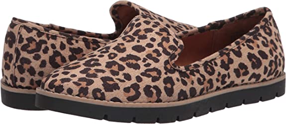 WHITE MOUNTAIN Womens Denny Flats Color Natural/Leopard/Suedette Size 8.5M