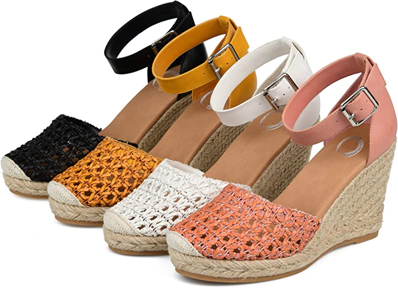 Journee Collection Women's Sierra Espadrille Sandals Color Pink Size 10M