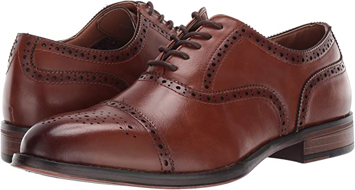 Steve Madden Men's Jimms Dress Shoes Color Cognac Size 10M